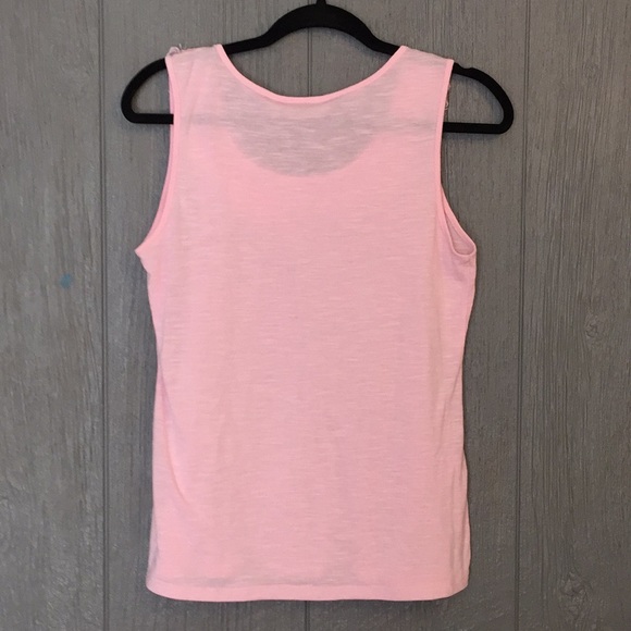 Versona Pink Embellished Tank Sz M - Picture 3 of 6